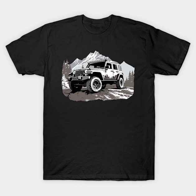 Jeep suv lover T-Shirt by remixer2020